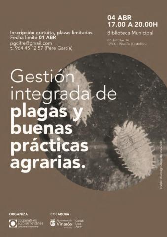 Vinaròs acollirà el taller "Gestió integrada de plagues i bones pràctiques agràries" 